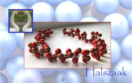 k 243 - € 10,00 - Lengte ± 50 cm - gehaakt, dus enigszins elastisch